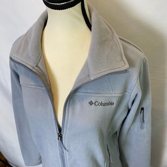Columbia Women's Medium Fast Trek II Fleece‎ Jacket Full Zip Tradewinds Grey - Picture 6 of 14